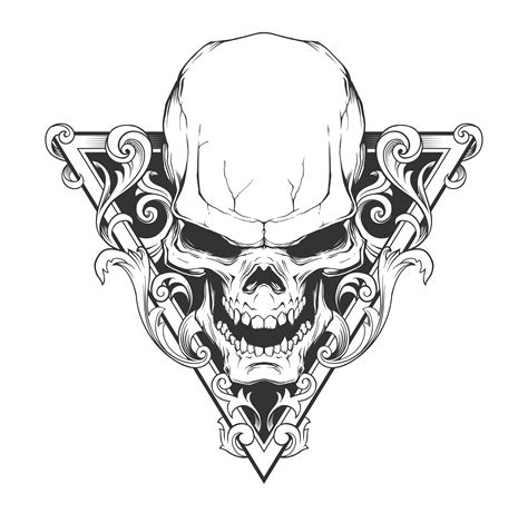 tattoo skeleton head|free printable skull tattoo designs.